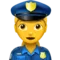 Γυναίκα Αστυνομικός emoji στο iPhone (iOS 17.4)
