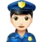 ️ Woman Police Officer: Light Skin Tone emoji on Apple iOS 11.1