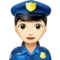 ️ Woman Police Officer: Light Skin Tone emoji on Apple iOS 17.4