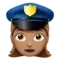 ️ Woman Police Officer: Medium Skin Tone emoji on Apple iOS 10.0