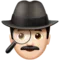 ️ Man Detective: Light Skin Tone emoji on Apple iOS 10.0