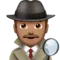 ️ Mužský detektiv: Střední odstín pleti emoji na Apple iOS 13.2