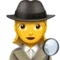 ️️ Woman Detective emoji on Apple iOS 13.1