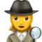 ️️ Woman Detective emoji on Apple iOS 17.4