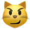 Kočka s ironickým úsměvem emoji na Apple iOS 14.6