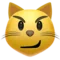 Cat with Wry Smile emoji on iPhone