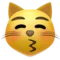 Kyssande katt emoji på Apple iOS 16.4
