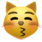 Kissing Cat emoji on Apple iOS 17.4