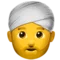 ️ Man Wearing Turban emoji on Apple iOS 16.4
