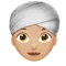 ️ Woman Wearing Turban: Medium-Light Skin Tone emoji on Apple iOS 10.0