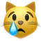 哭泣的猫 Apple 上的表情符号 iOS 13.1