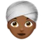 ️ Woman Wearing Turban: Medium-Dark Skin Tone emoji on Apple iOS 10.0