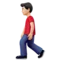 Man Walking: Light Skin Tone emoji on iPhone