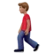 ️ Kävelevä mies: Keskivaalea iho emoji Applella iOS 11.3