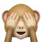 See-No-Evil Monkey emoji on iPhone
