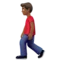 ️ Man Walking: Medium-Dark Skin Tone emoji on Apple iOS 17.4