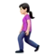 Woman Walking: Light Skin Tone emoji on iPhone