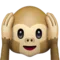Hear-No-Evil Monkey emoji on Apple iOS 10.3