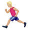 ️ Man Running: Medium-Light Skin Tone emoji on Apple iOS 13.2