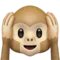 Hear-No-Evil Monkey emoji on iPhone