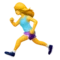 Woman Running emoji on iPhone