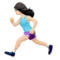 Woman Running: Light Skin Tone emoji on iPhone