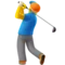 ️️ Muž hrající golf emoji na Apple iOS 13.2