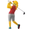 ️️ Kobieta gra w golfa emoji na Apple iOS 15.4