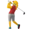 Woman Golfing emoji on iPhone