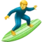 Man Surfing emoji on iPhone