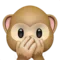 Speak-No-Evil Monkey emoji on iPhone