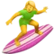 Woman Surfing emoji on iPhone