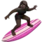 ️ Woman Surfing: Dark Skin Tone emoji on Apple iOS 10.2