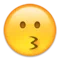 Cara de petons emoji a Apple iOS 9.1