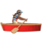 ️ Woman Rowing Boat: Medium Skin Tone emoji on Apple iOS 13.1