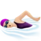 Woman Swimming: Light Skin Tone emoji on iPhone