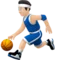 Homem quicando bola: tom de pele claro emoji no Apple iOS 17.4