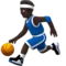 ️ Man Bouncing Ball: Dark Skin Tone emoji on Apple iOS 10.2