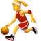 Frau lässt Ball hüpfen Emoji auf Apple iOS 14.5