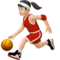 Woman Bouncing Ball: Light Skin Tone emoji on iPhone