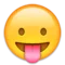 Face with Tongue emoji on Apple iOS 9.3