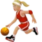 Woman Bouncing Ball: Medium-Light Skin Tone emoji on iPhone (iOS 12.1)