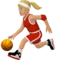Woman Bouncing Ball: Medium-Light Skin Tone emoji on iPhone