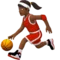 ️ Woman Bouncing Ball: Medium-Dark Skin Tone emoji on Apple iOS 13.3