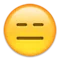 Uttryckslöst ansikte emoji på Apple iOS 9.3