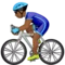 ️ Man Biking: Medium-Dark Skin Tone emoji on Apple iOS 12.1