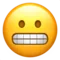 Grimacing Face emoji on iPhone