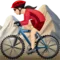 Woman Mountain Biking: Light Skin Tone emoji on iPhone