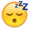 Śpiąca twarz emoji na Apple iOS 6.0