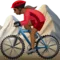 Woman Mountain Biking: Medium-Dark Skin Tone emoji on iPhone